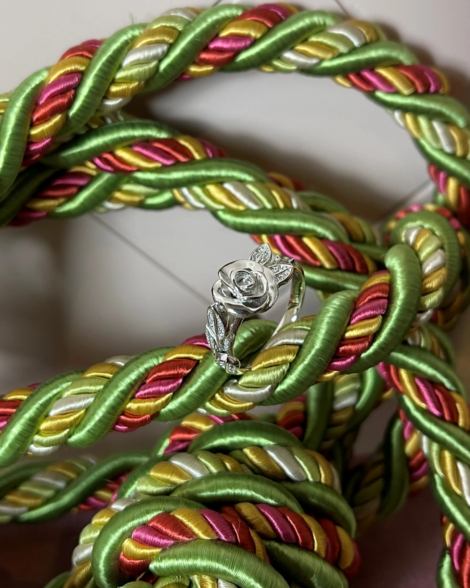 Rosato Anello argento con zirconi cod: RMH31C