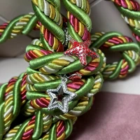 Rosato Charm argento con zirconi  cod: RLU028