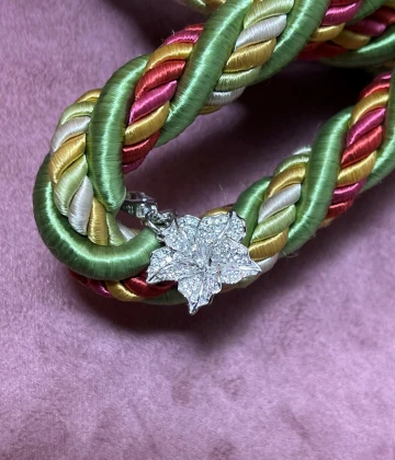 Rosato Charm argento con zirconi cod: RSE029