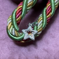 Rosato Charm argento con zirconi  cod: RLU028