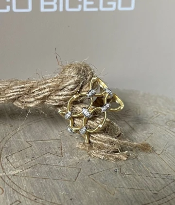 Marco Bicego anello oro e brillanti cod: AG355-B (YW-M5-15,0)