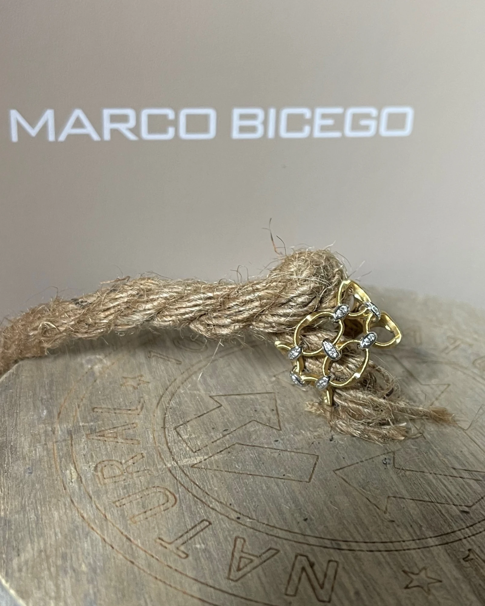 Marco Bicego anello oro e brillanti cod: AG355-B (YW-M5-15,0)