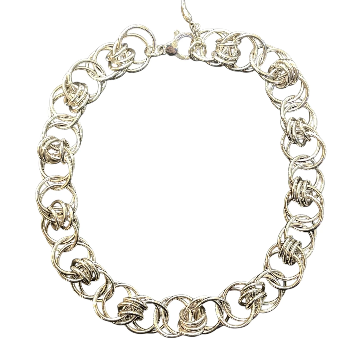 Collana Anelli Intrecciati in argento Giovanni Raspini Cod. 09226