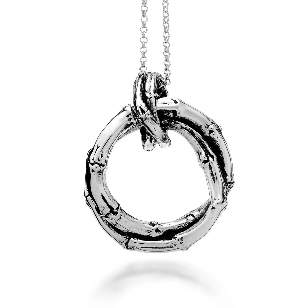 Collana Pendente in Bambù in argento Giovanni Raspini Cod. 9681