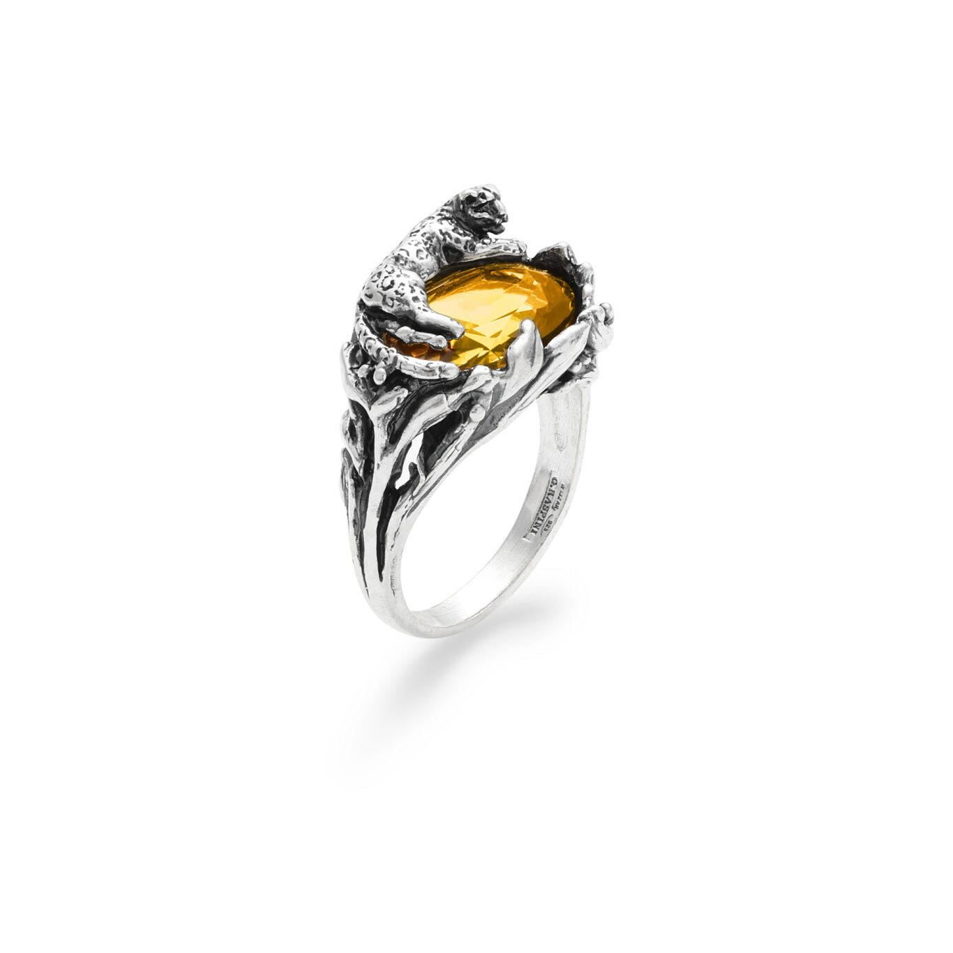 Anello Leopardo Eden in argento Giovanni Raspini Cod. 12073