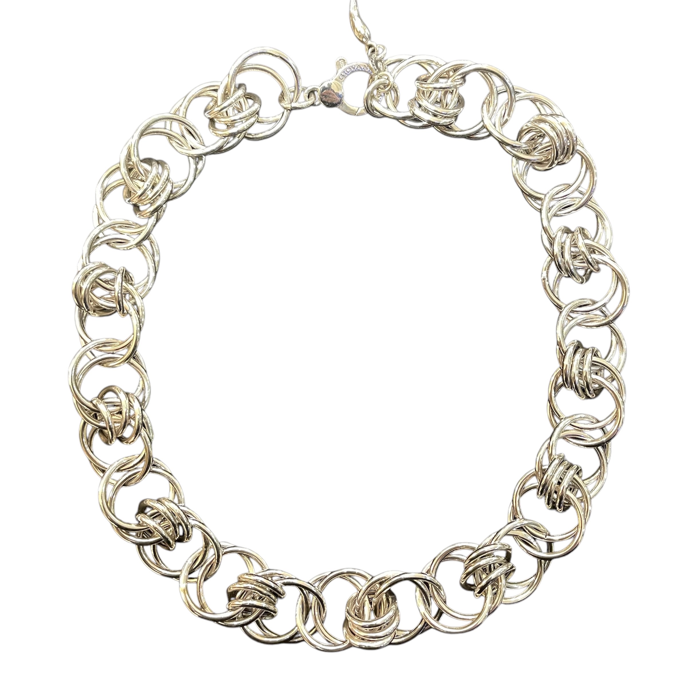 Collana Anelli Intrecciati in argento Giovanni Raspini Cod. 09226